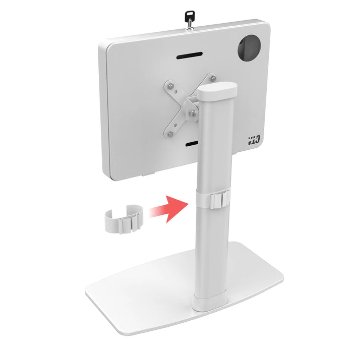 Adjustable VESA Compatible Desk Mount w/ Security Enclosure CTA DIGITAL