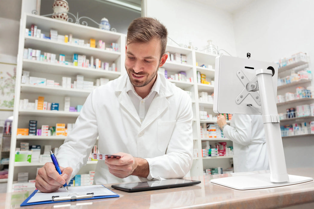 Adjustable VESA Compatible Desk Mount w/ Security Enclosure CTA DIGITAL