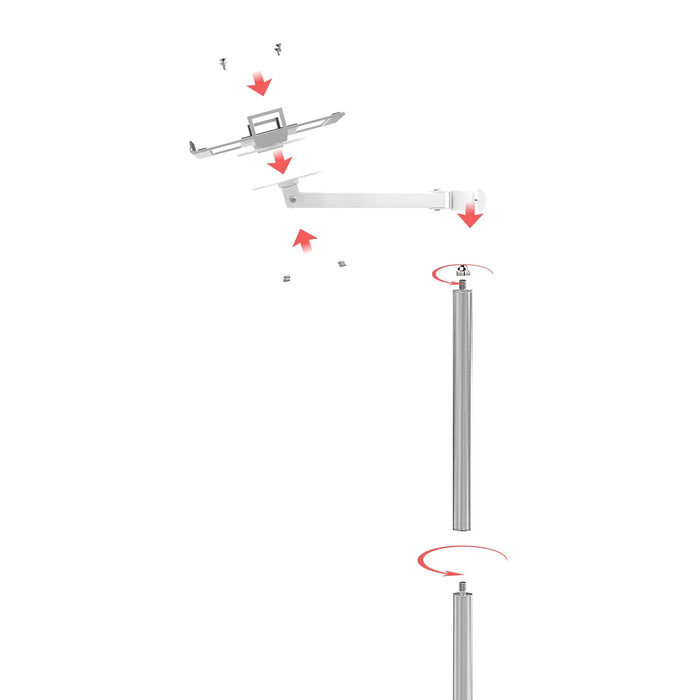 Height-Adjustable Floor Stand with Holder CTA DIGITAL