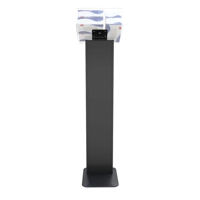 Premium Locking Sanitizing Station Stand with Graphic Card Slot CTA DIGITAL