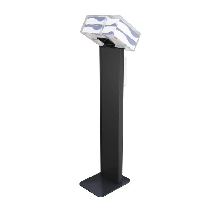 Premium Locking Sanitizing Station Stand with Graphic Card Slot CTA DIGITAL