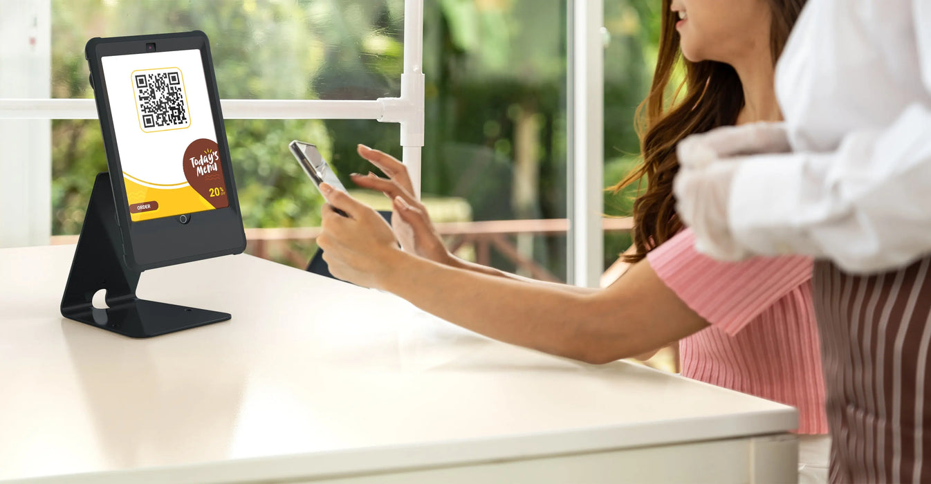 Quick Release Table Kiosk with Inductive Charging Case CTA DIGITAL