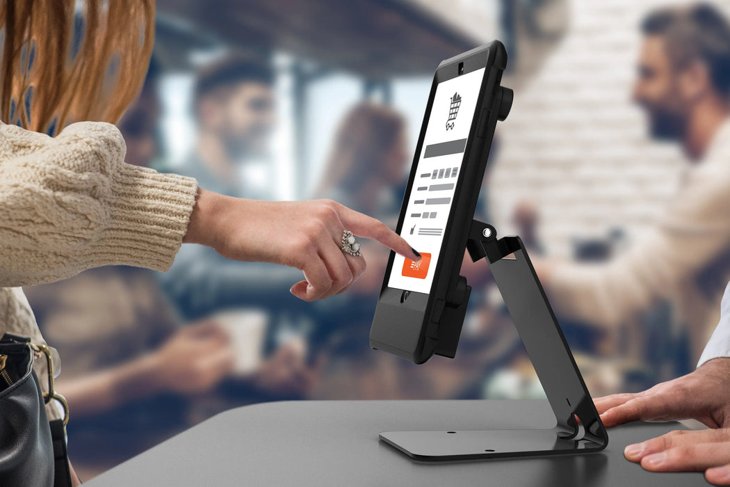 Quick Release Table Kiosk with Inductive Charging Case CTA DIGITAL
