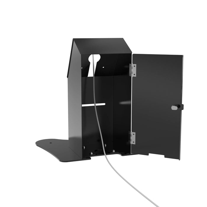 Security Enclosure Desk Mount w/ Printer Shelf Compartment CTA DIGITAL