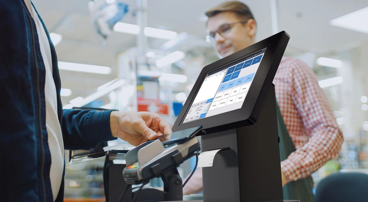 Security Enclosure Desk Mount w/ Printer Shelf Compartment CTA DIGITAL