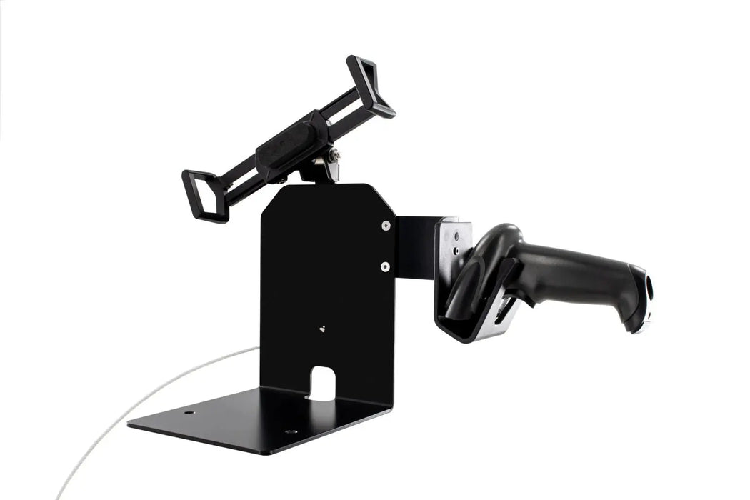 Security Universal Holder POS Station with Printer Stand & Magnetic Scanner Holder CTA DIGITAL