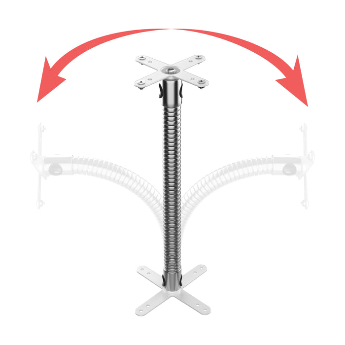 Thick, Heavy-Duty Security Gooseneck w/ Dual VESA Plates CTA DIGITAL