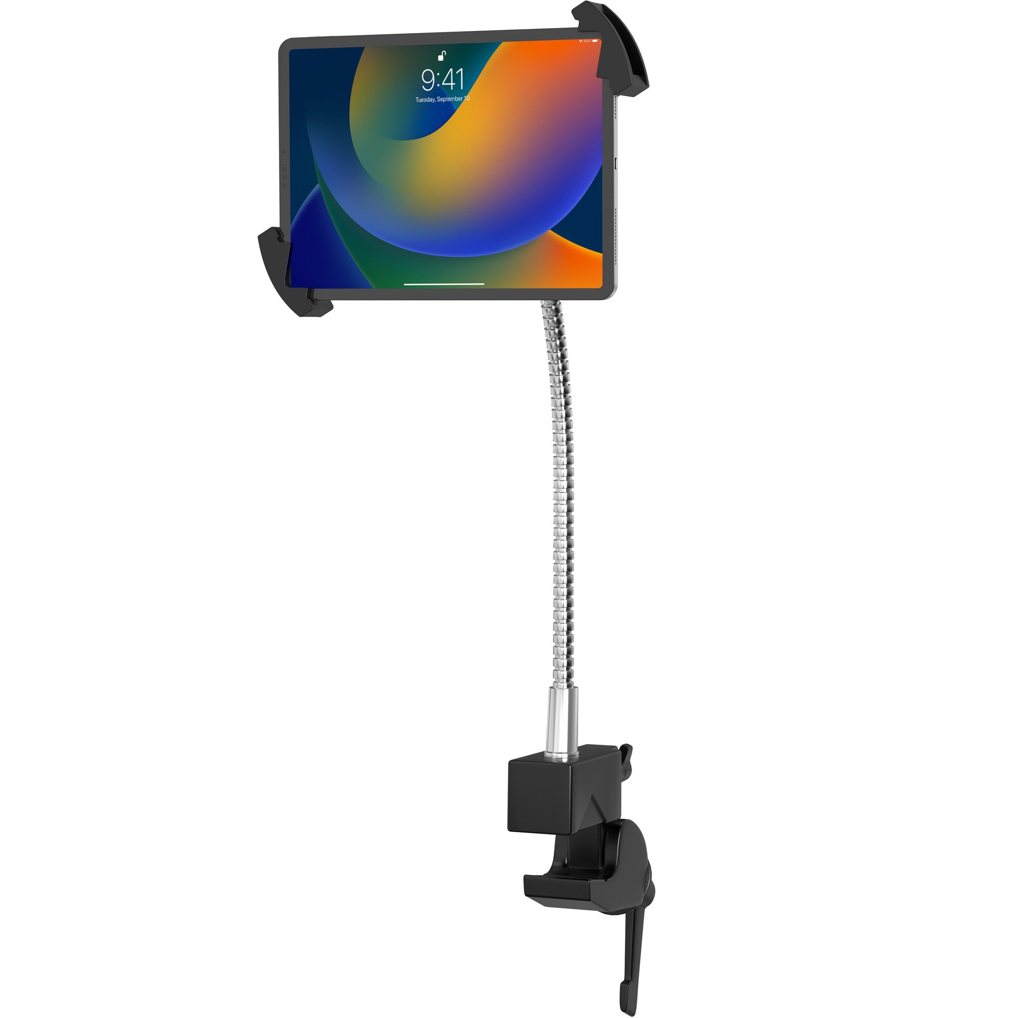 Rust Proof Security Gooseneck Clamp for Tablets up to 1" in Thickness