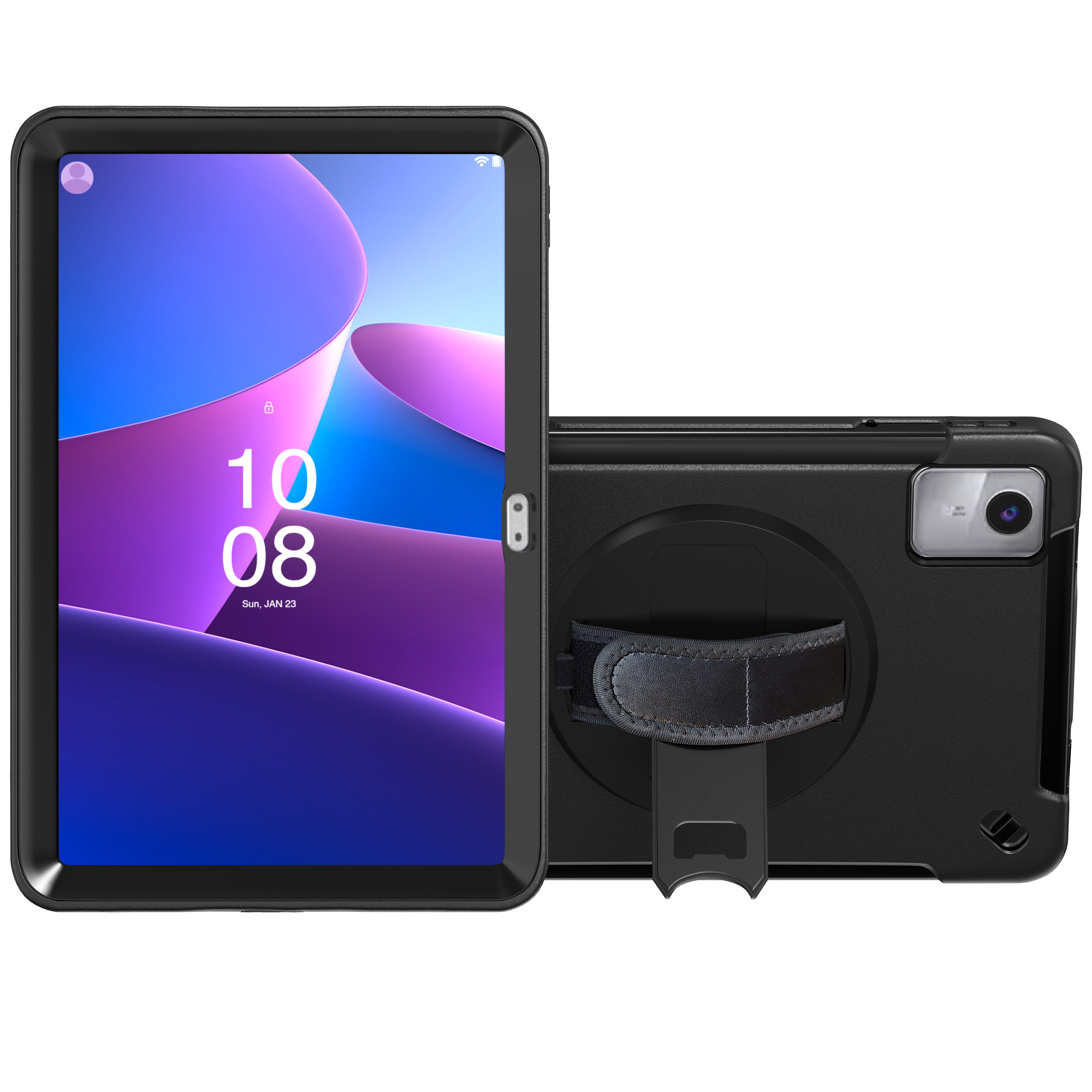 Protective Case with Built-in 360° Rotatable Grip Kickstand