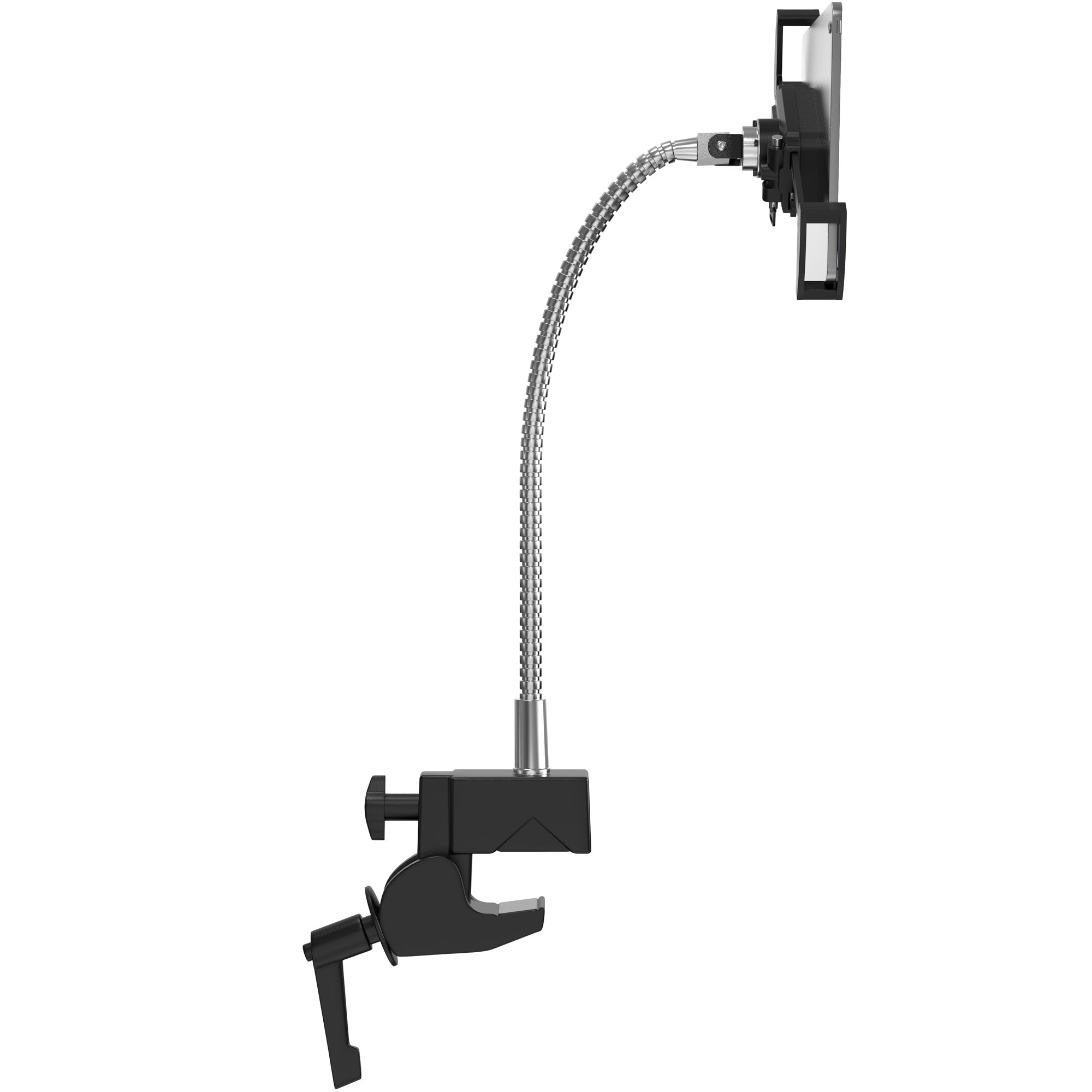 Rust Proof Security Gooseneck Clamp for Tablets up to 1" in Thickness