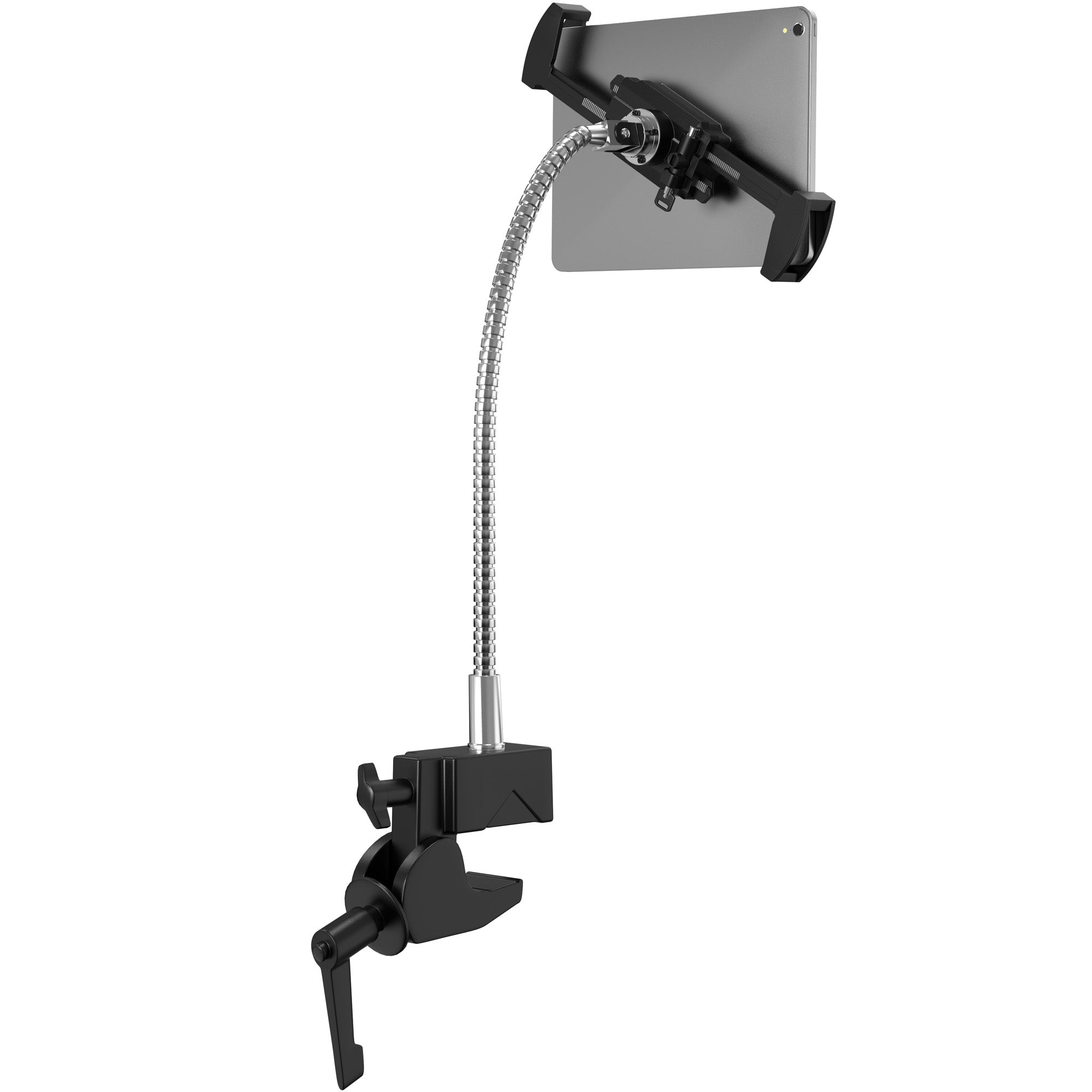 Rust Proof Security Gooseneck Clamp for Tablets up to 1" in Thickness