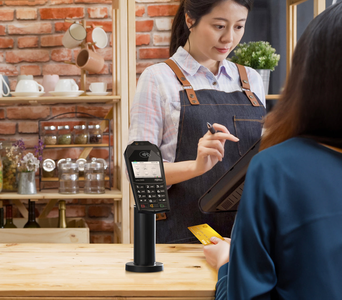 Card Reader Rotating Desk Mount