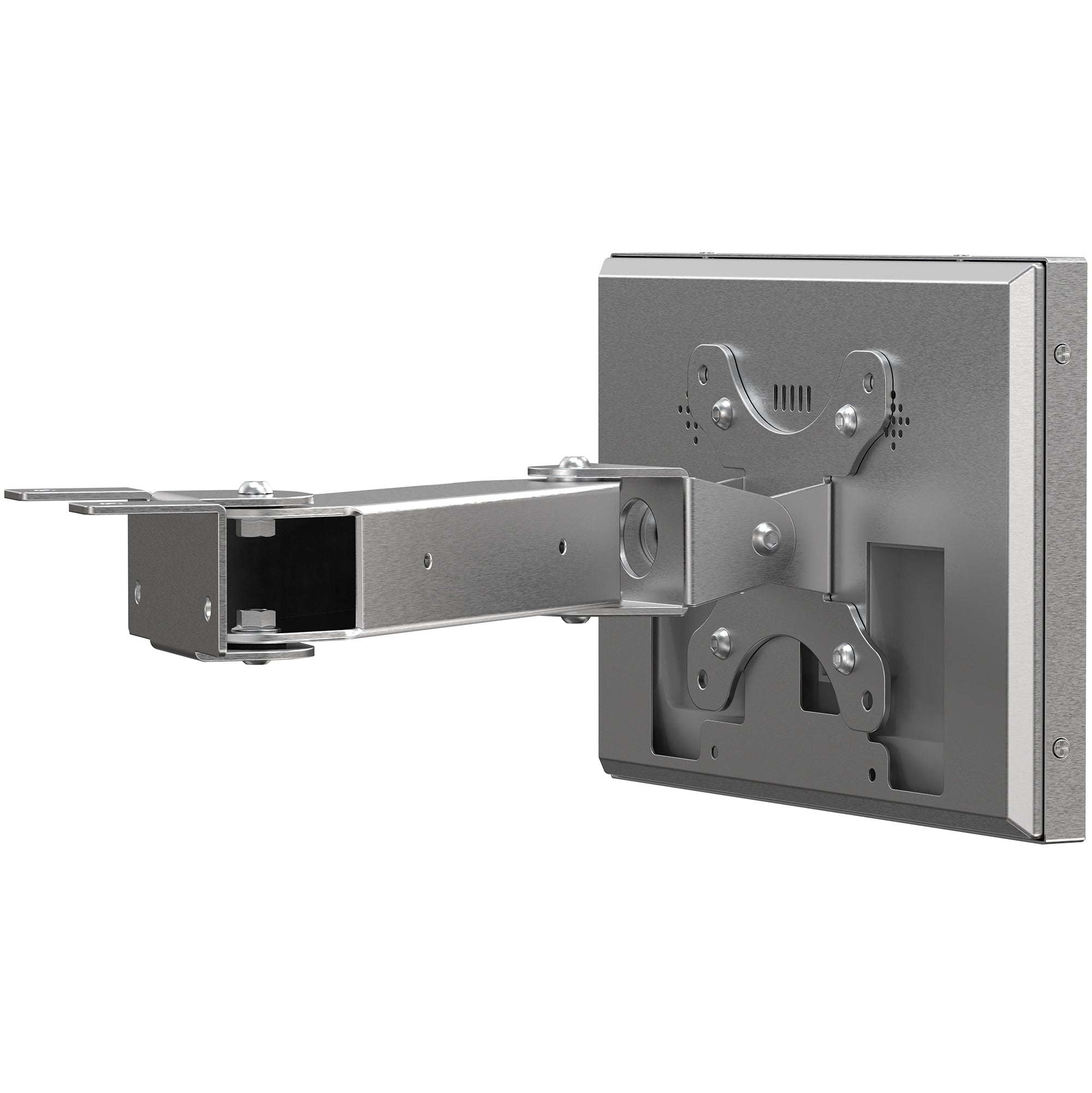 Stainless Steel Pole Mount with Articulating Arm for CTA Digital's Stainless-Steel Enclosures