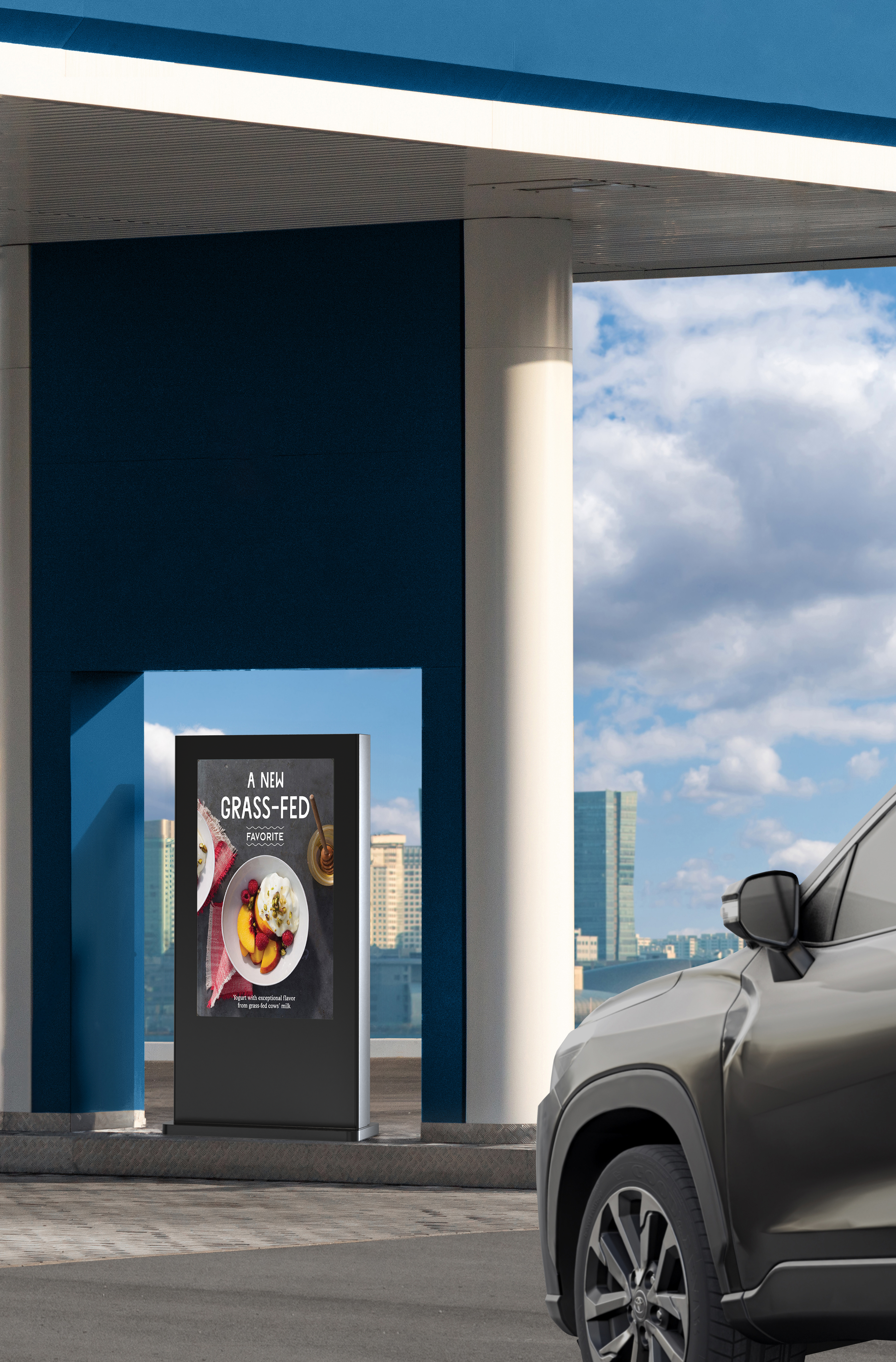 Outdoor Display Signage for Drive-Thru