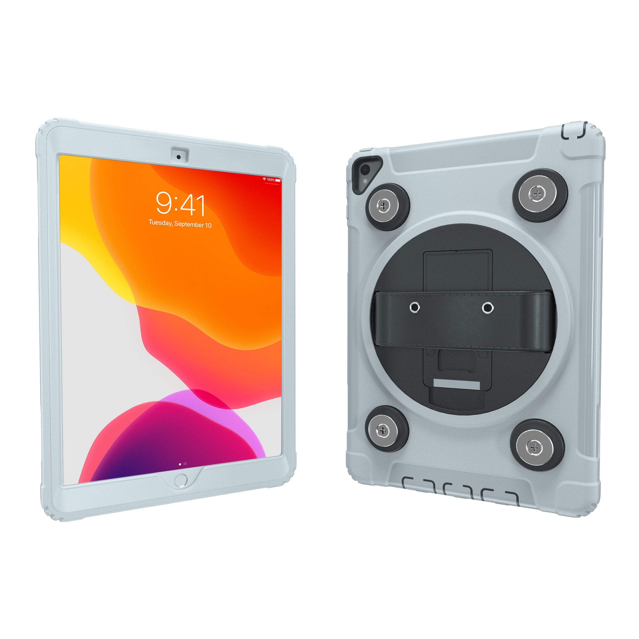 Magnetic Splash-Proof Case with Metal Mounting Plates for iPad 7th/ 8th/ 9th Gen 10.2”, iPad Air 3 &amp; iPad Pro 10.5"