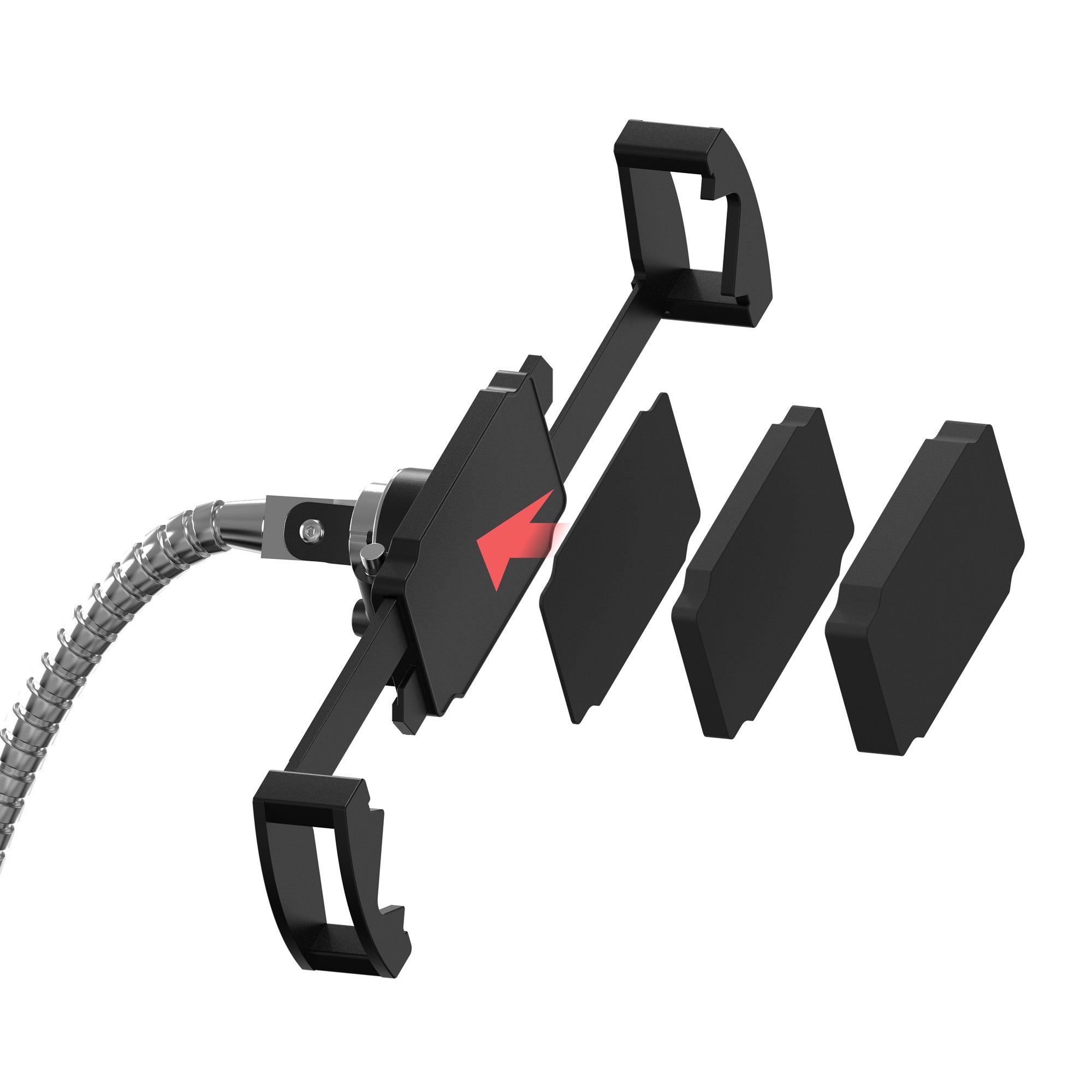 Rust Proof Security Gooseneck Clamp for Tablets up to 1" in Thickness