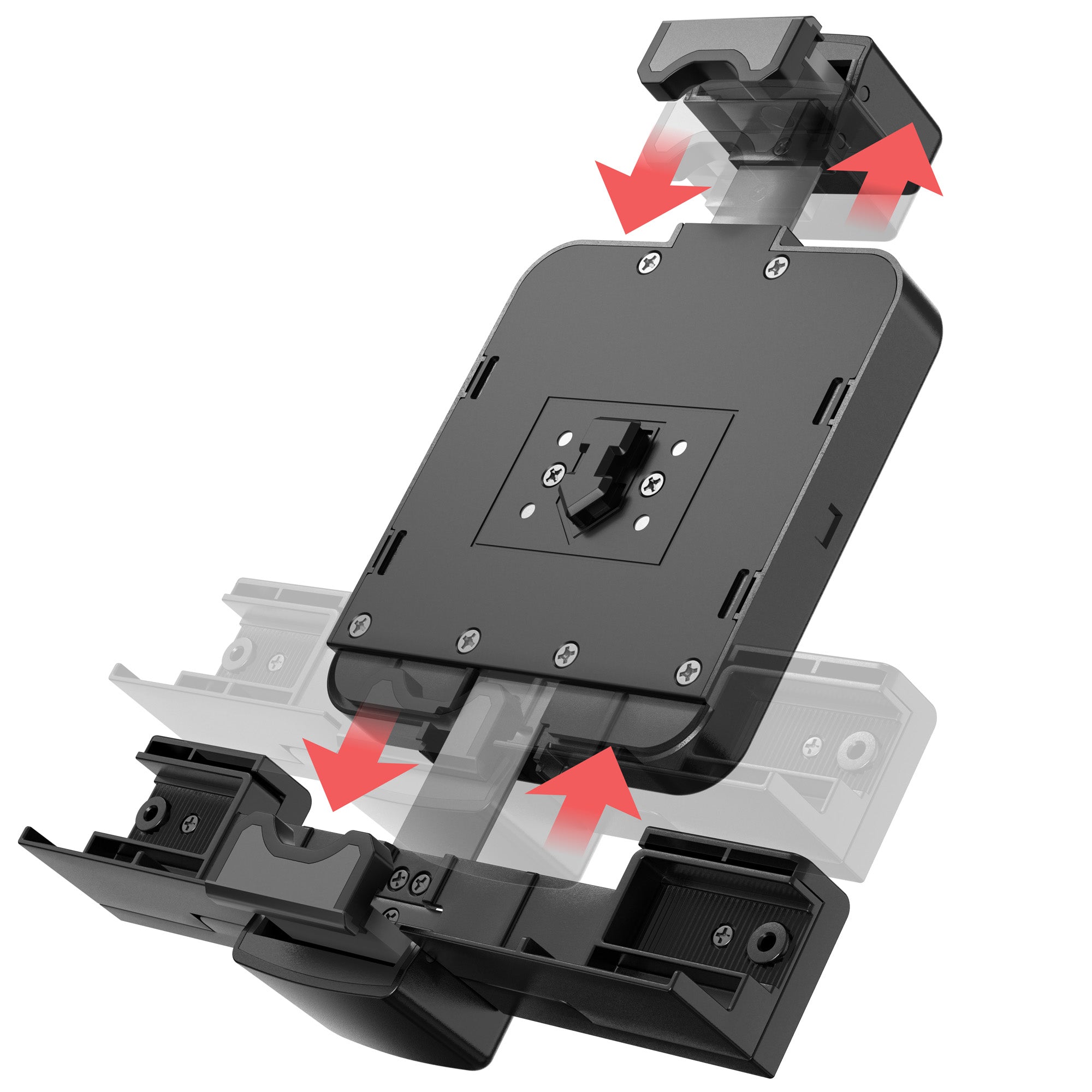 Custom Flex Vehicle Mount with Security Holder for Otterbox uniVERSE and Defender Series Cases