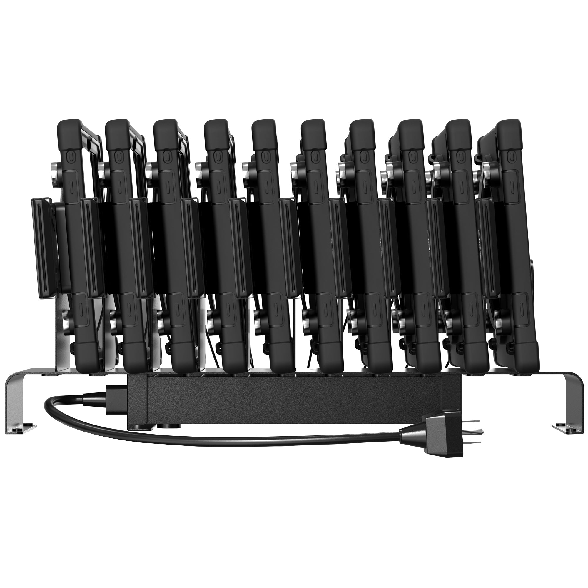 10 Slot Gang Charger w/ 12 Ports for Additional Devices