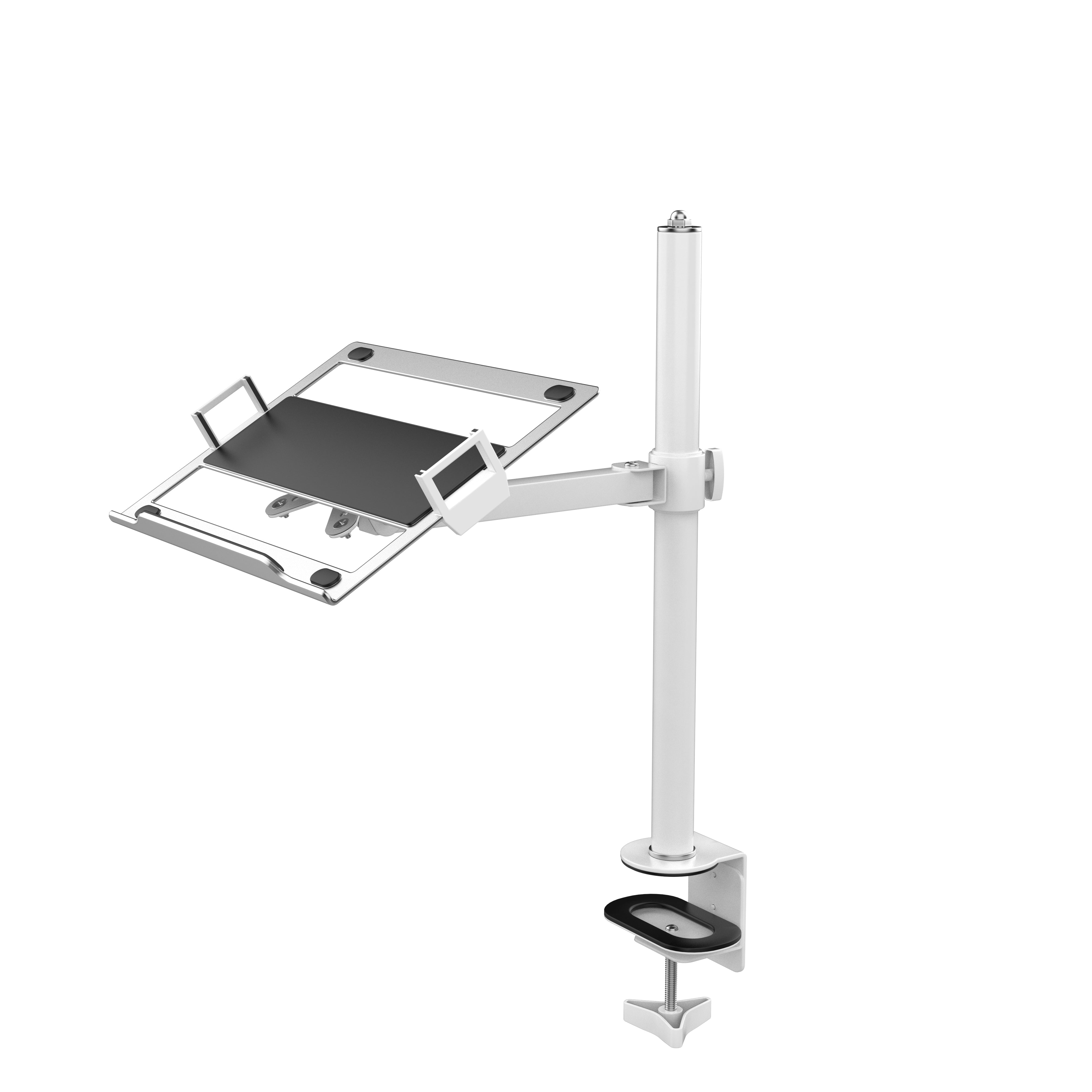 Articulating Laptop Plate and Pole Clamp Mount