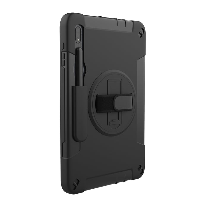 Protective Case with Built-in 360 Degree Rotatable Grip Kickstand &amp; Pen Slot for Samsung Galaxy Tab S7