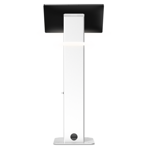 35" Interactive Kiosk Floor Stand with LED Light and Printer Compartment CTA DIGITAL