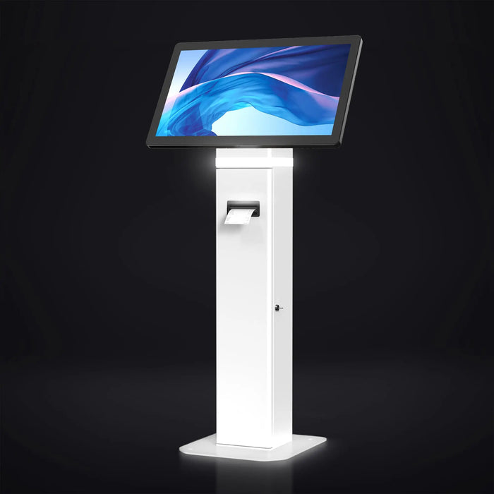 35’Interactive Kiosk Floor stand with LED Light and Printer Compartment CTA DIGITAL
