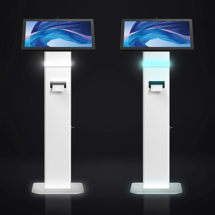 35’Interactive Kiosk Floor stand with LED Light and Printer Compartment CTA DIGITAL
