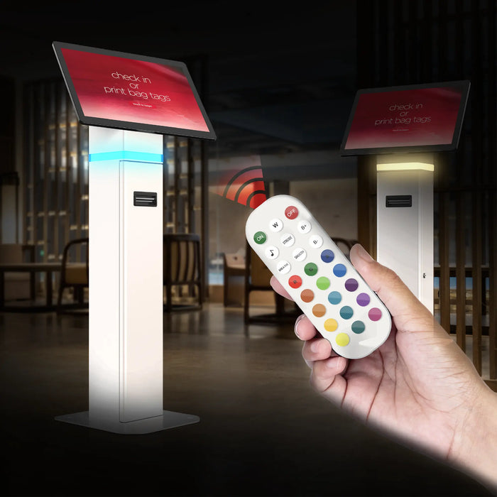 35’Interactive Kiosk Floor stand with LED Light and Printer Compartment CTA DIGITAL