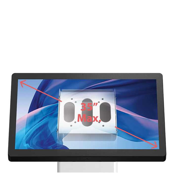 35’Interactive Kiosk Floor stand with LED Light and Printer Compartment CTA DIGITAL