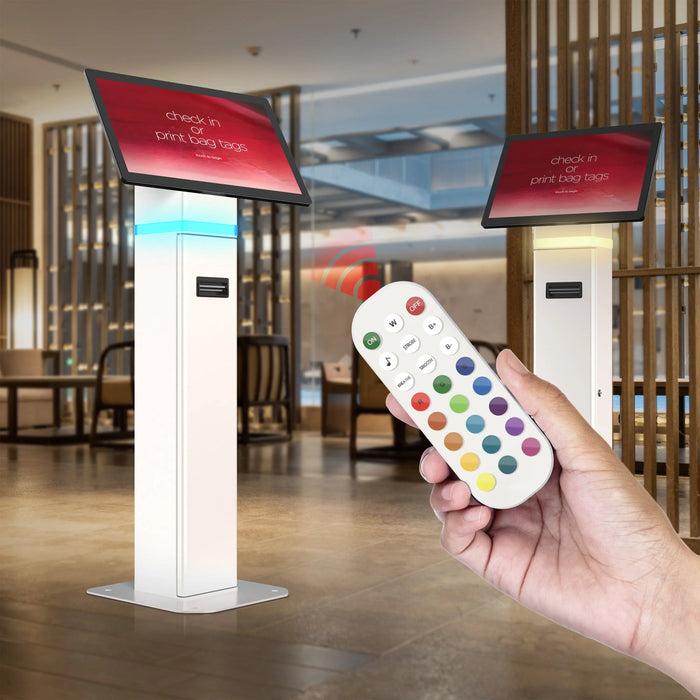 35’Interactive Kiosk Floor stand with LED Light and Printer Compartment CTA DIGITAL