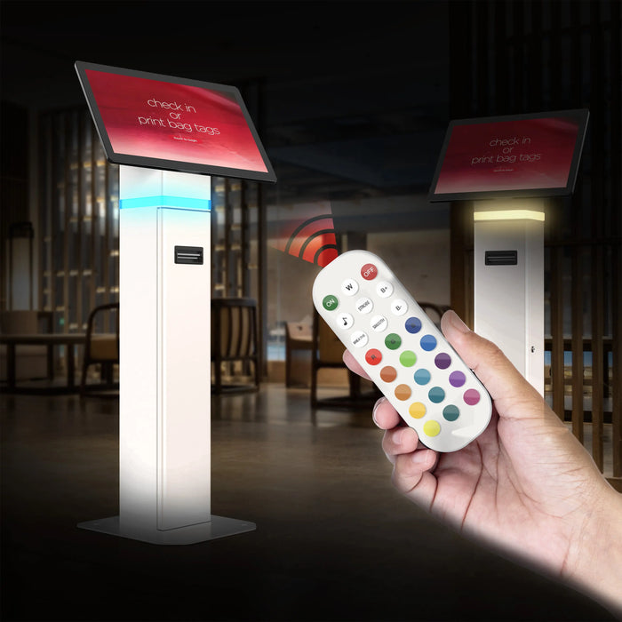 35’Interactive Kiosk Floor stand with LED Light and Printer Compartment CTA DIGITAL