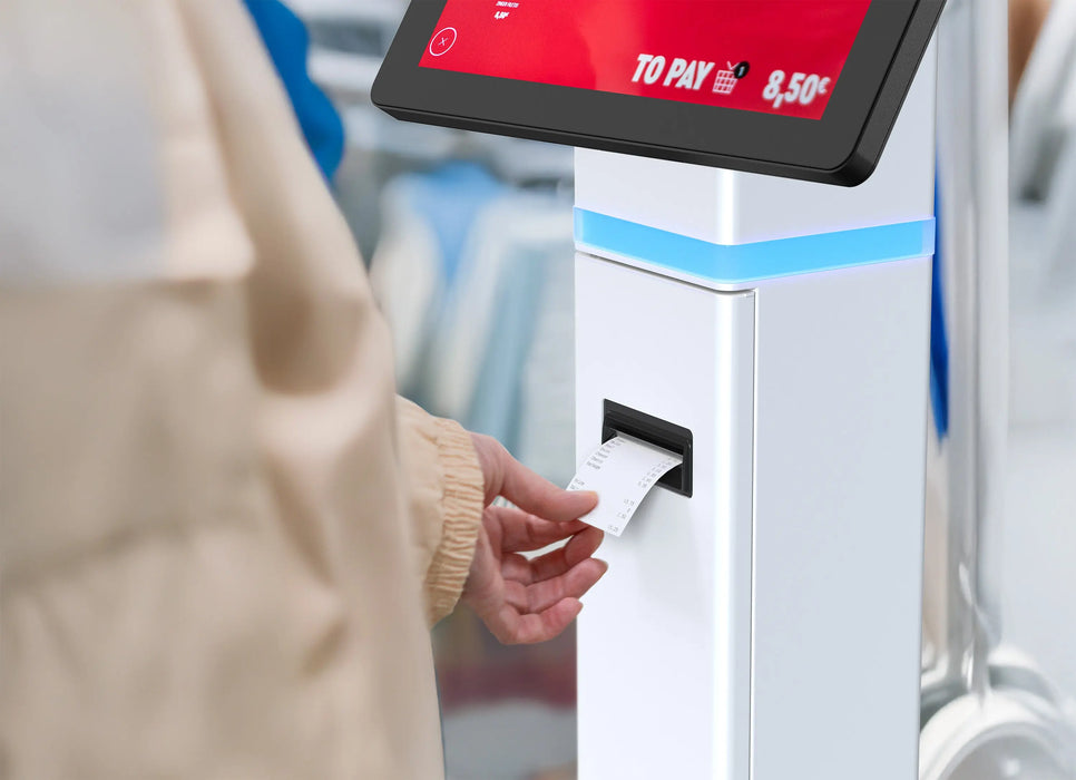 35’Interactive Kiosk Floor stand with LED Light and Printer Compartment CTA DIGITAL
