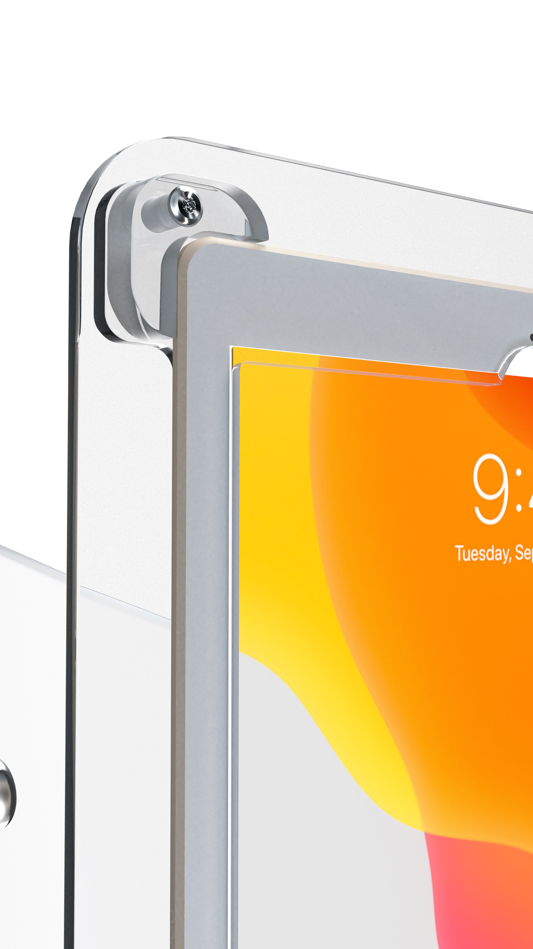 Premium Security Translucent Acrylic Wall Mount for 10.2-inch iPad 7th/ 8th/ 9th Gen & More