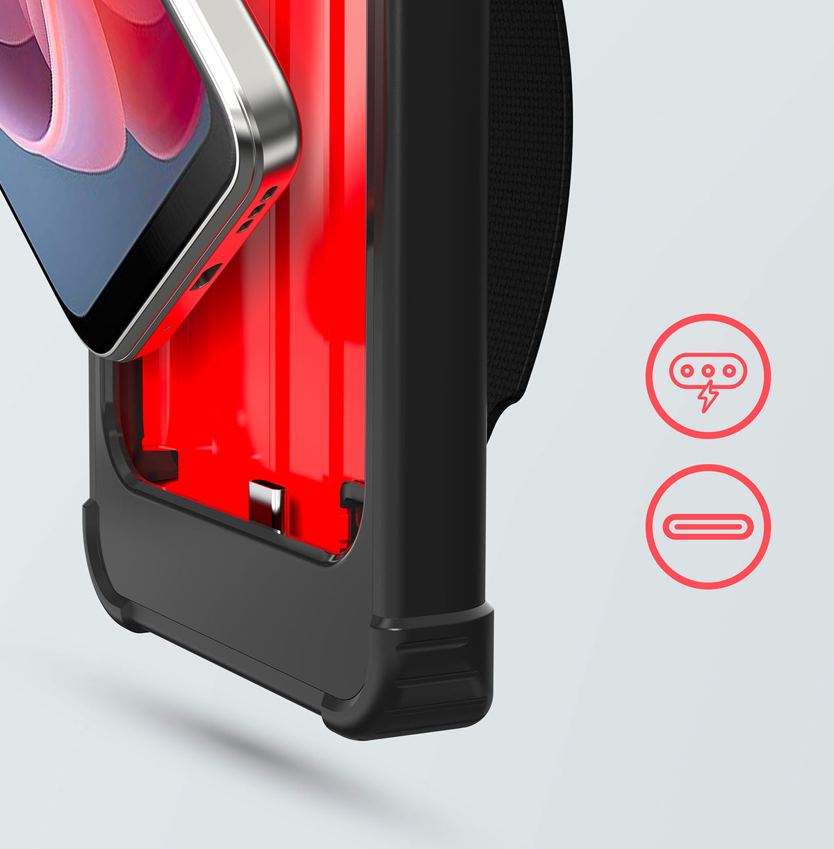 Protective Charging Case with Integrated Honeywell Scanner for Phone