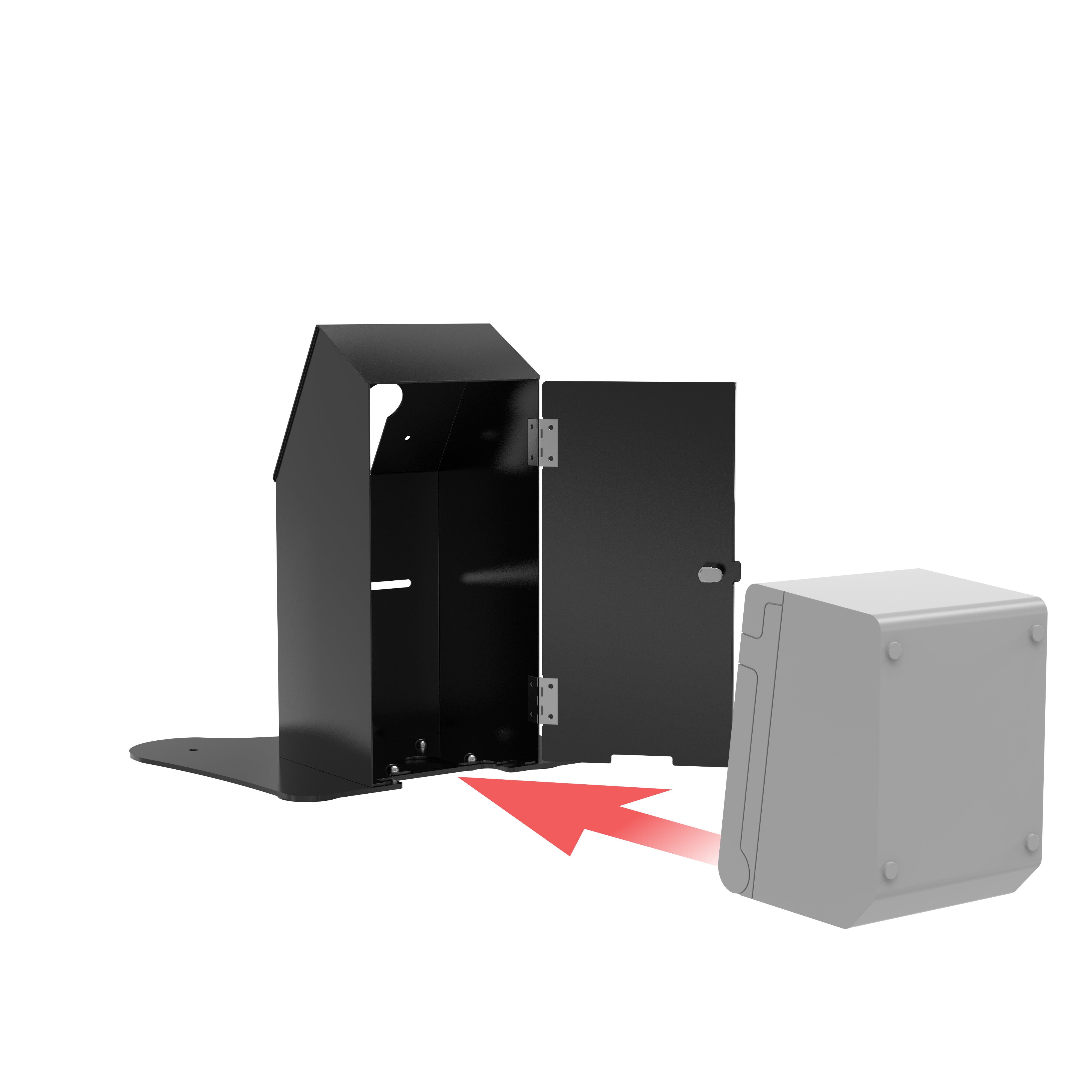 VESA Compatible Desk Mount w/ Printer Shelf Compartment