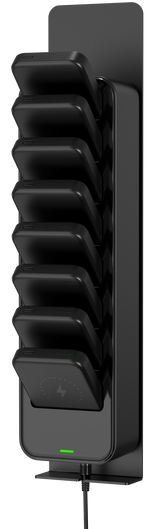 8 Bay Inductive Batteries With Theft-Deterrent Pogo Charging Station