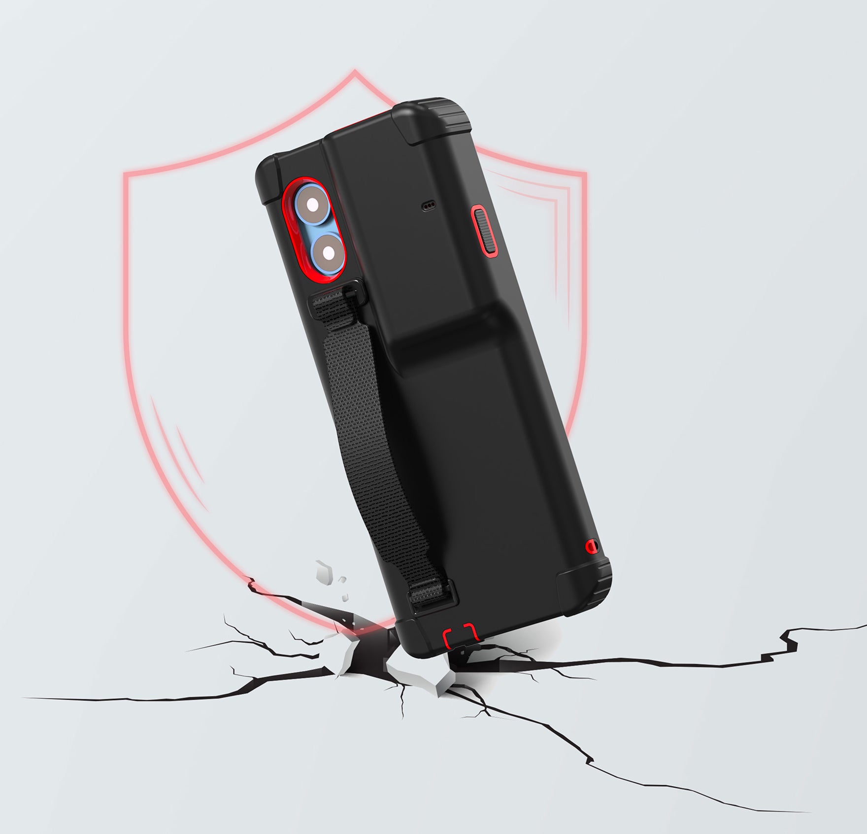 Shock-Absorbing Silicone Jacket Provides Protection Against Drops
