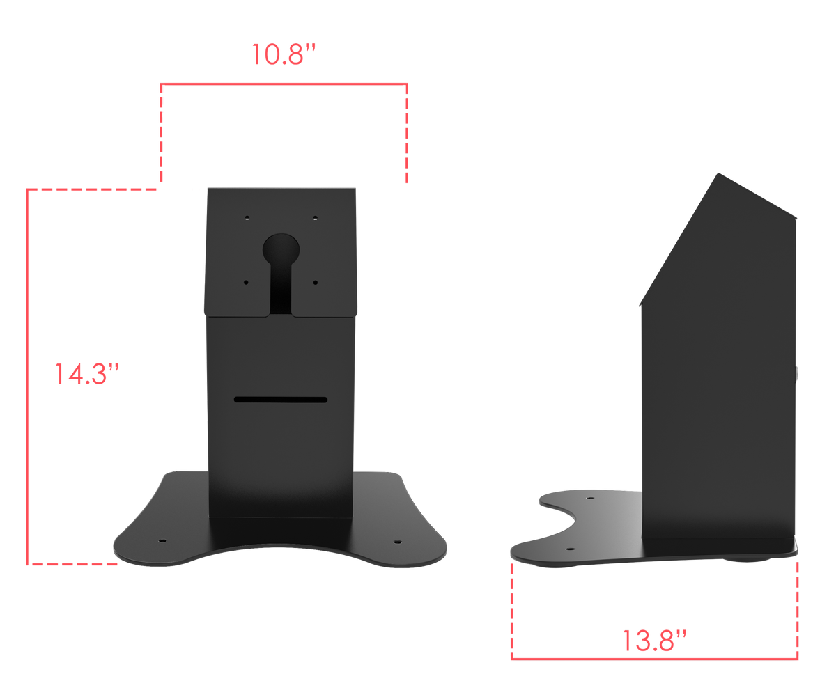 VESA Compatible Desk Mount w/ Printer Shelf Compartment