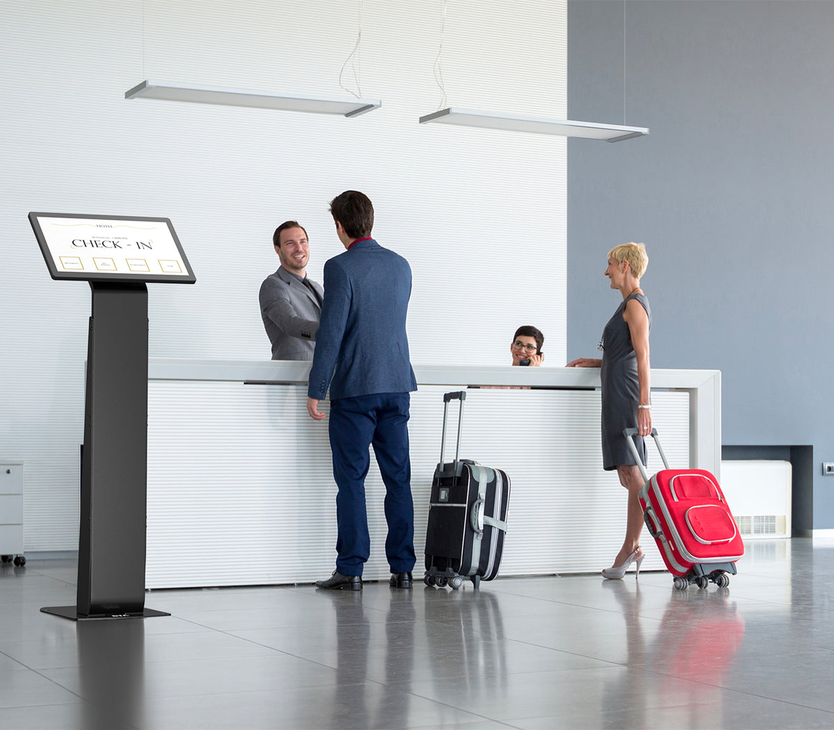 Premium Floor Stand Kiosk for Monitors Up 32"