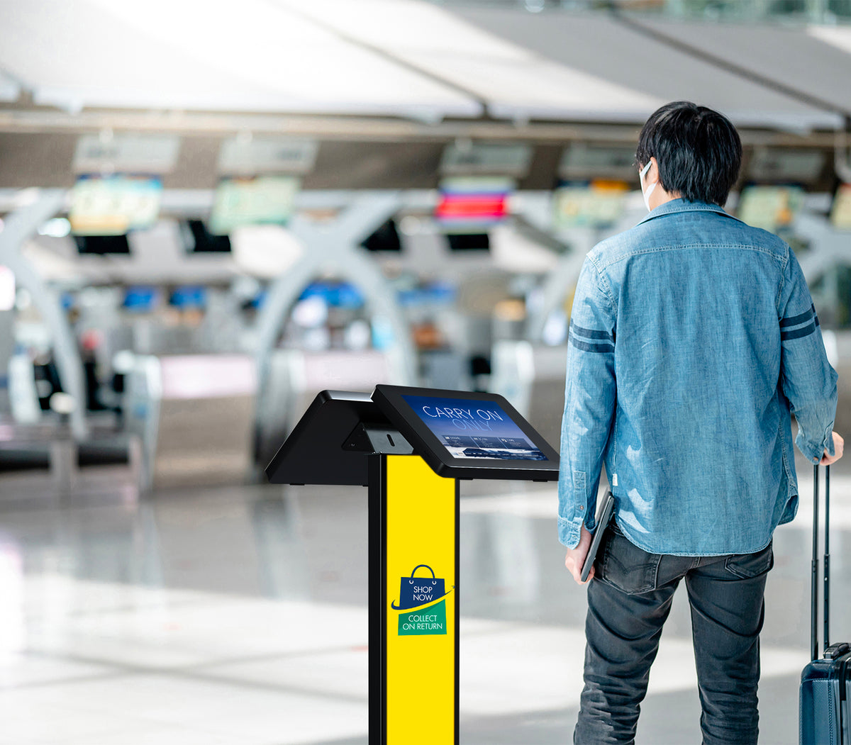 Premium Floor Stand Kiosk w/ Graphic Slots and Dual VESA Plates