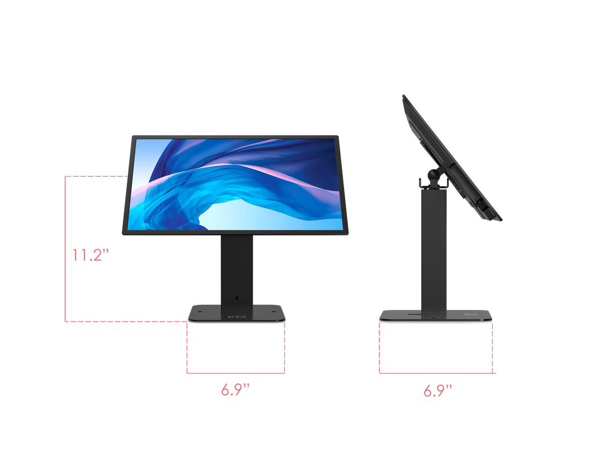 Adjustable Monitor Desk Mount with Weighted Base