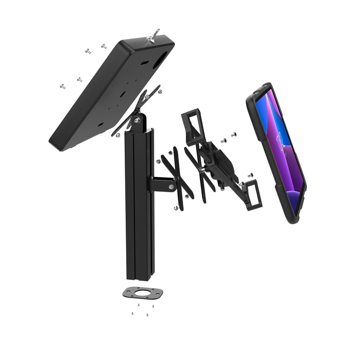 Adjustable Table Mount with Universal Security Holder and Universal Security Enclosure CTA DIGITAL