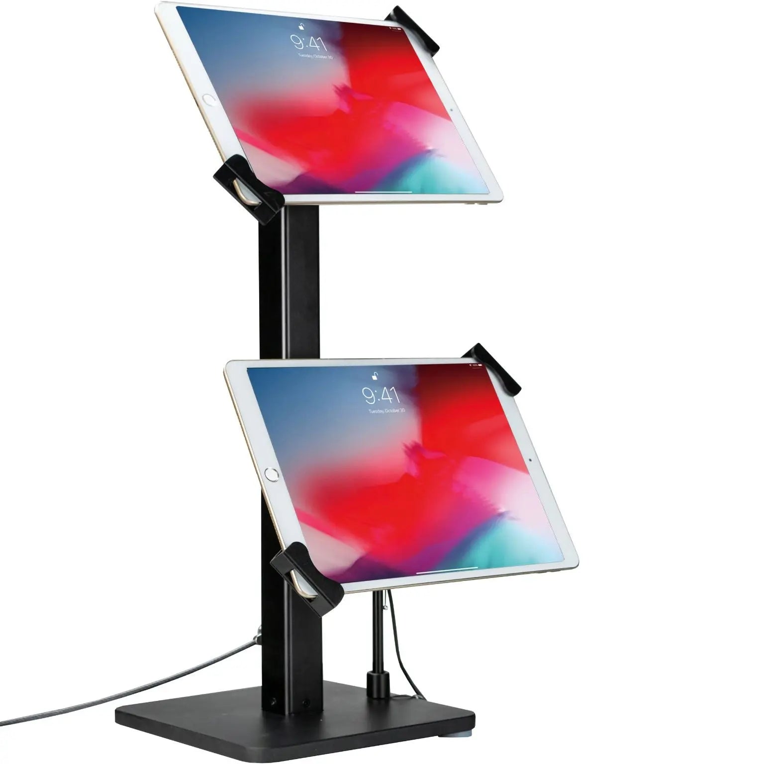 Angle-Adjustable Twin Tablet Stand