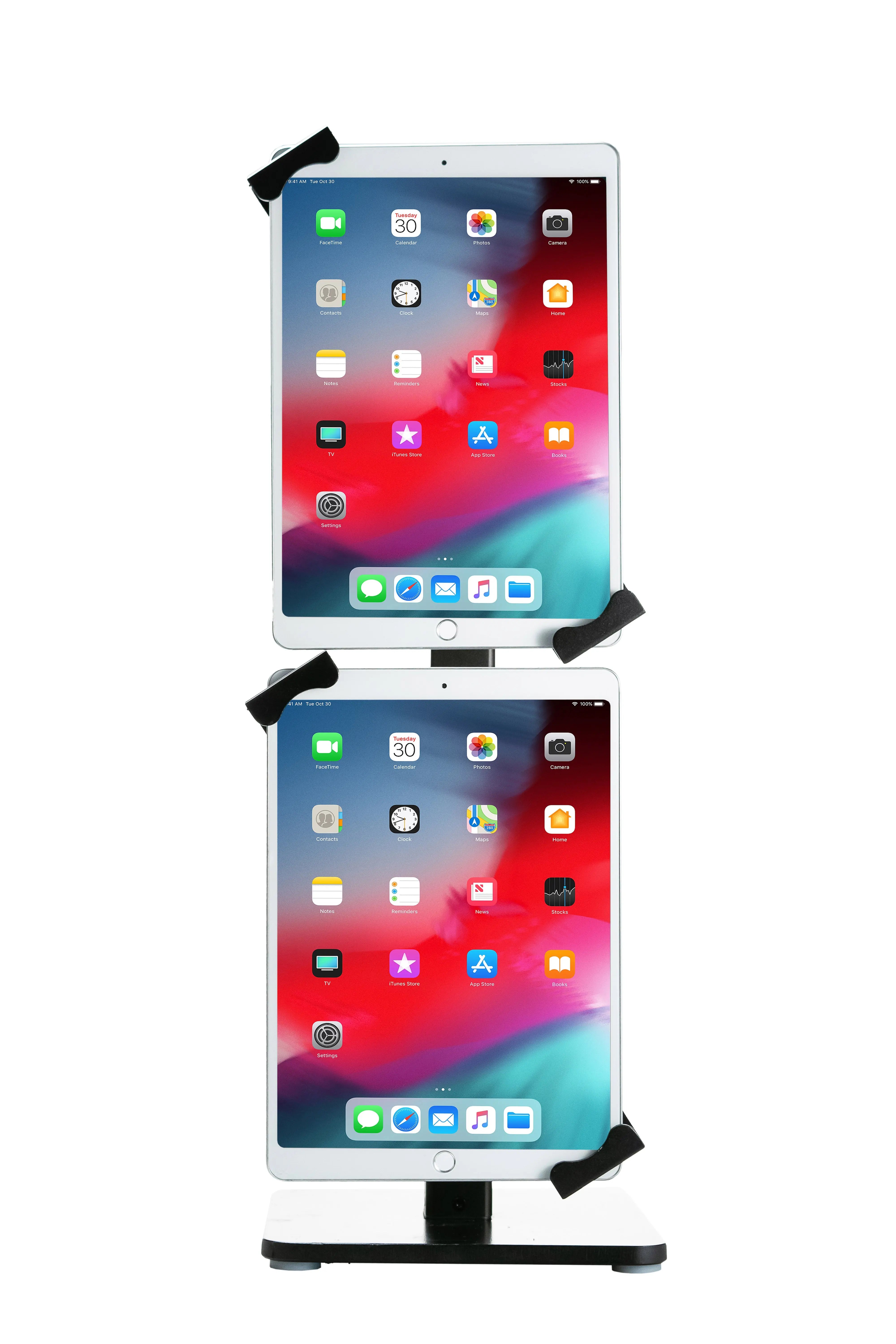 Angle-Adjustable Twin Tablet Stand