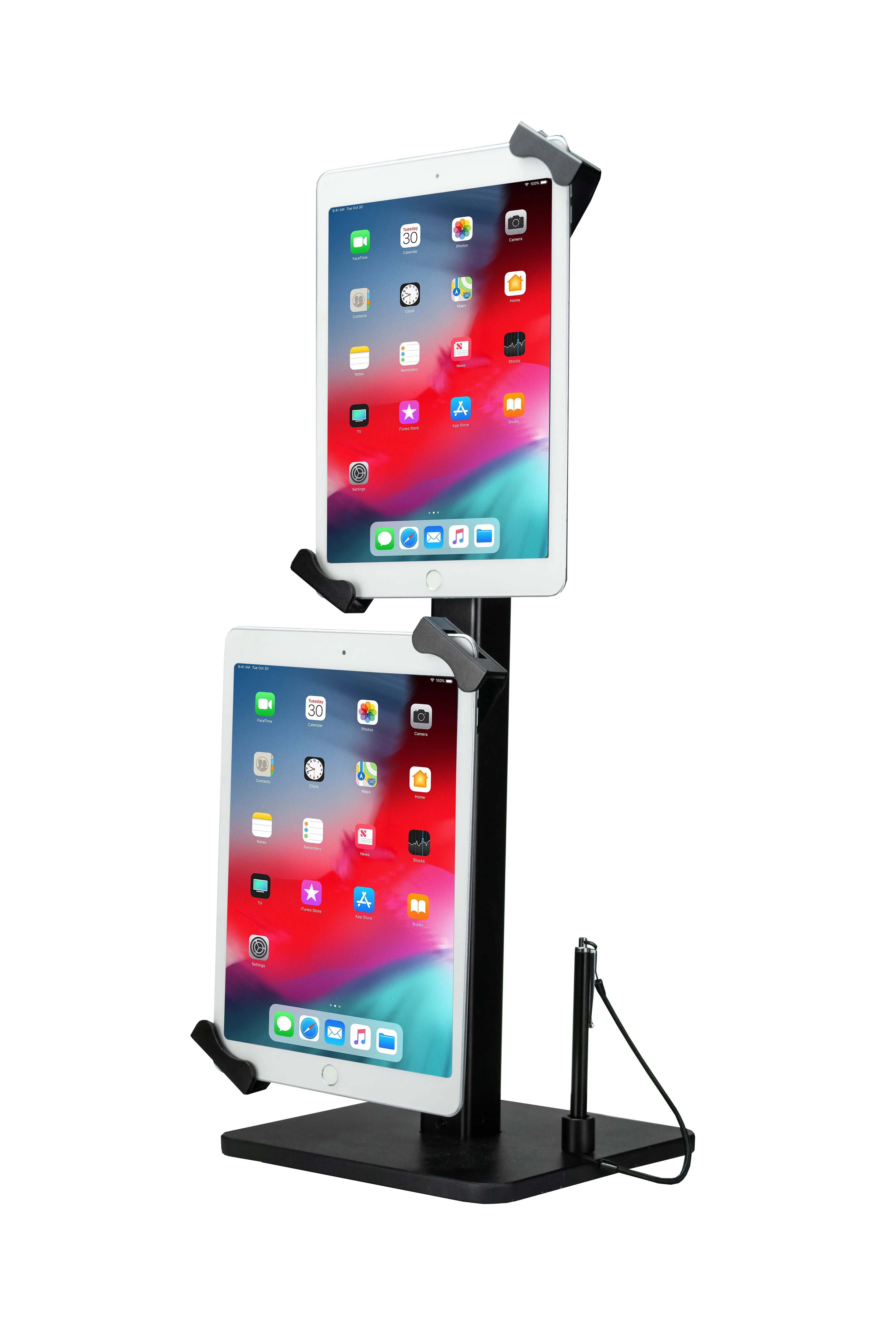 Angle-Adjustable Twin Tablet Stand