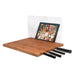 Bamboo Cutting Board with Screen Shield for iPad and Knife Storage CTA DIGITAL