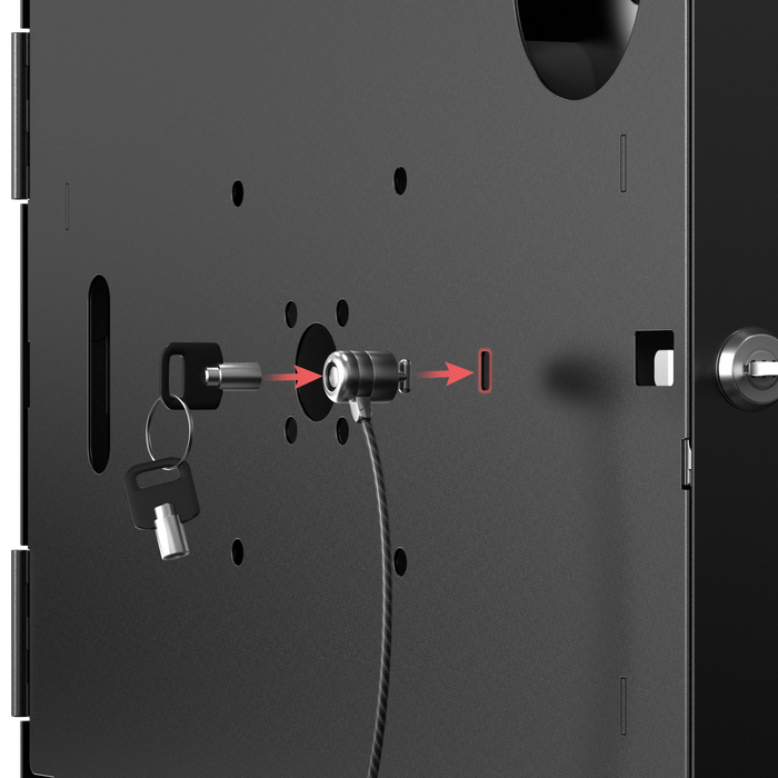 CTA Digital Locking wall mount enclosure with foams for the iPad 10th gen/A16 CTA DIGITAL