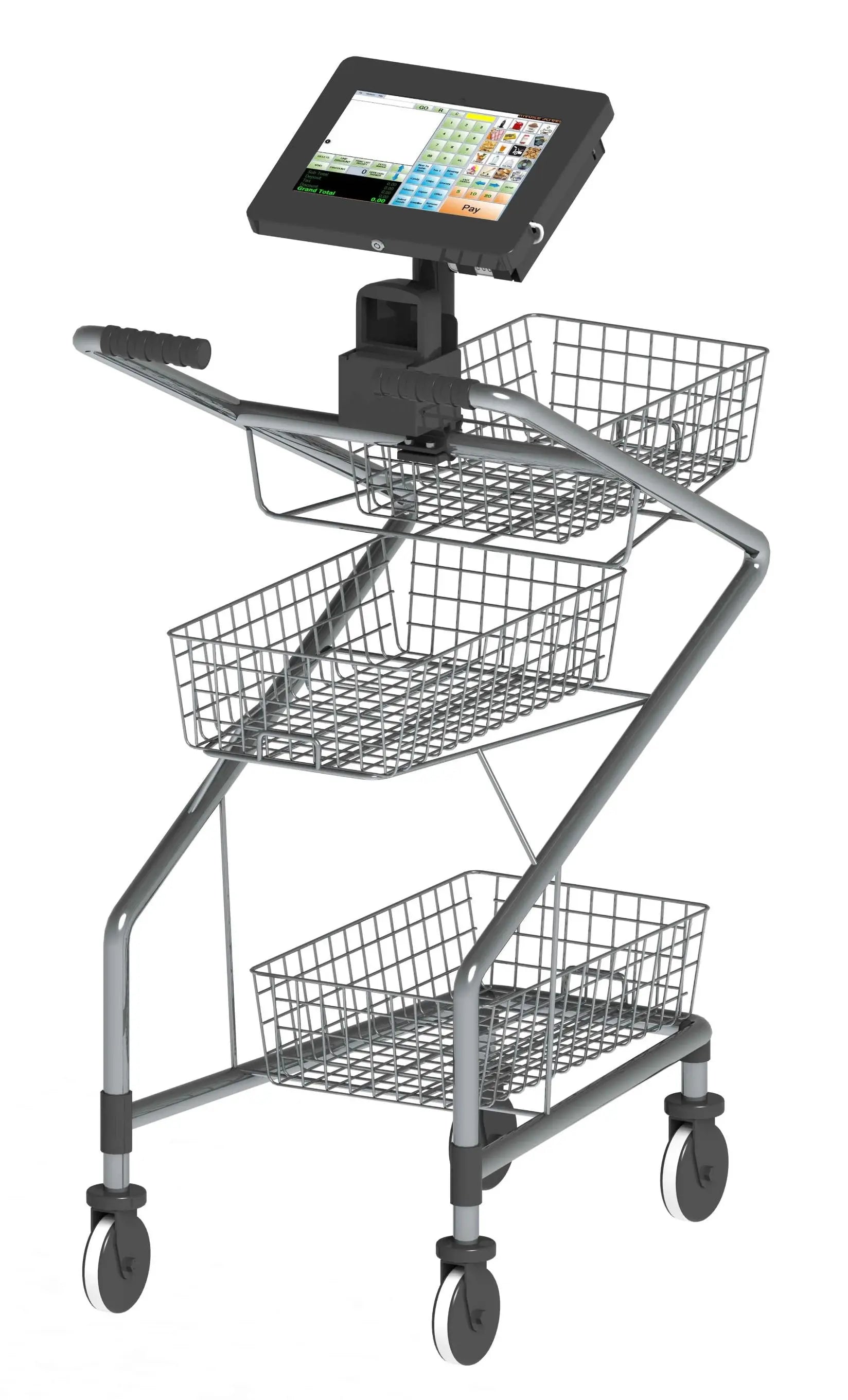 Cart-Grip Security Mount with Accessory Compartments