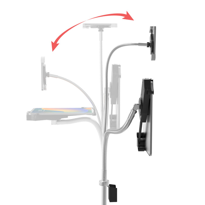 Compact Dual Gooseneck Floor Stand for Phone and 7-13-Inch Tablets CTA DIGITAL