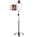 Compact Dual Gooseneck Floor Stand for Phone and 7-13-Inch Tablets CTA DIGITAL